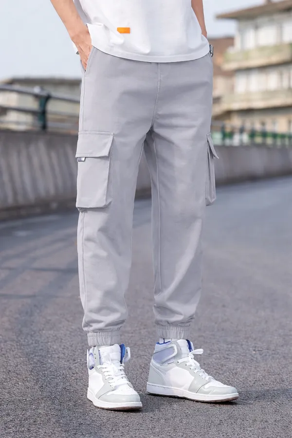 Men_Grey_Cargo_Joggers_With_Side_Pockets