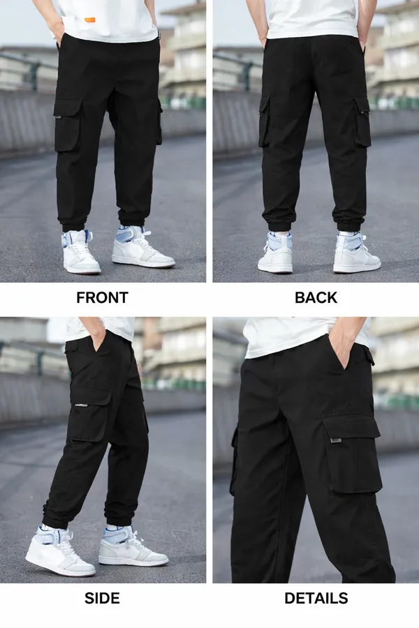 Men_Black_Cargo_Joggers_With_Simple_Pocket