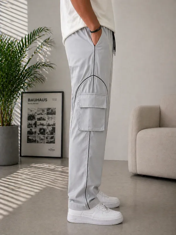 Men_Light_Grey_Cargo_Pant_With_Black_Piping_And_Flap_Pockets