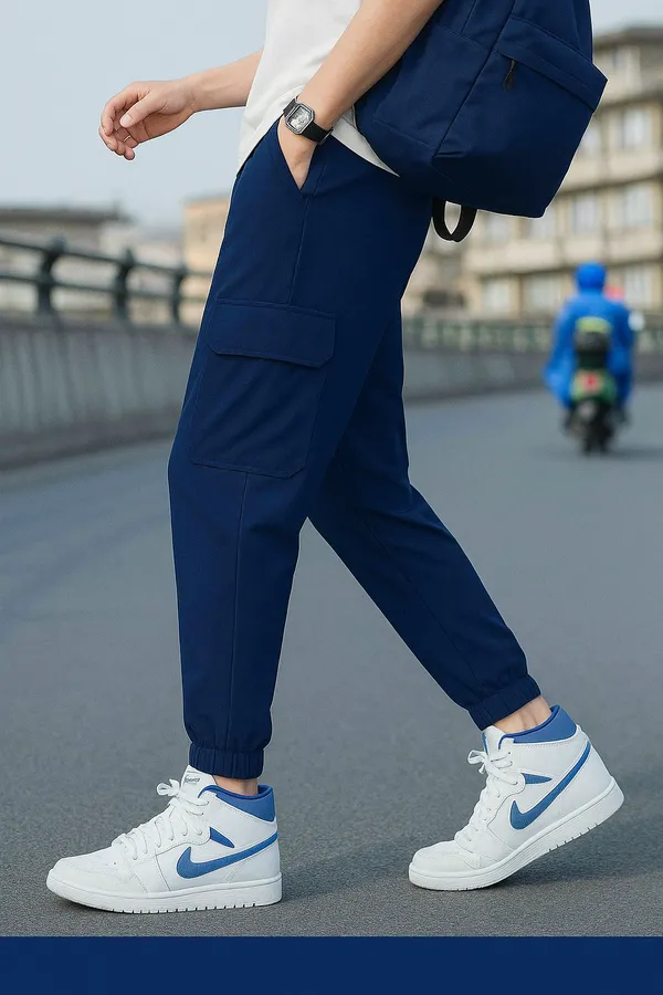 Men_Navy_Blue_Cargo_Jogger_Pant_With_Elastic_Waistband_And_Multiple_Pockets