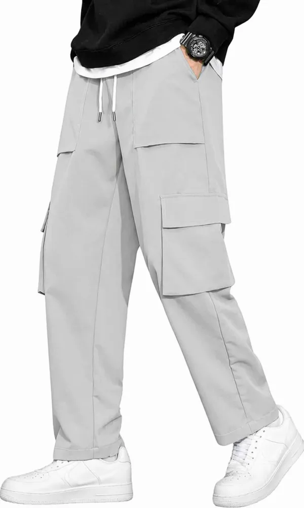Men_Grey_Cargo_Pant_Oppen_Bottom_And_Drawstring_Waist