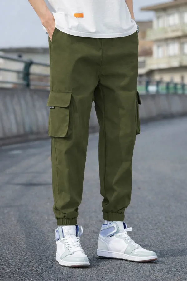 Men_Cargo_Jogger_Pant_With_Multiple_Pockets_-_Olive_Green