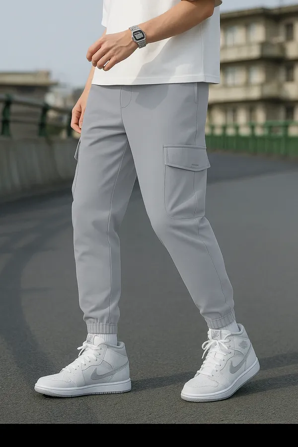Men_Grey_Cargo_Joggers_With_Side_Pockets