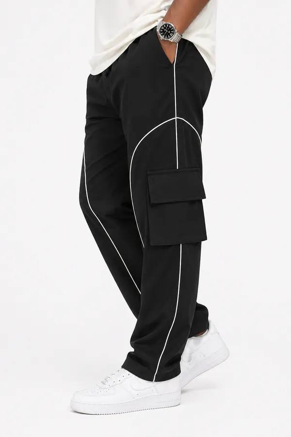 Men_Black_Cargo_Pant_With_White_Piping_Detail