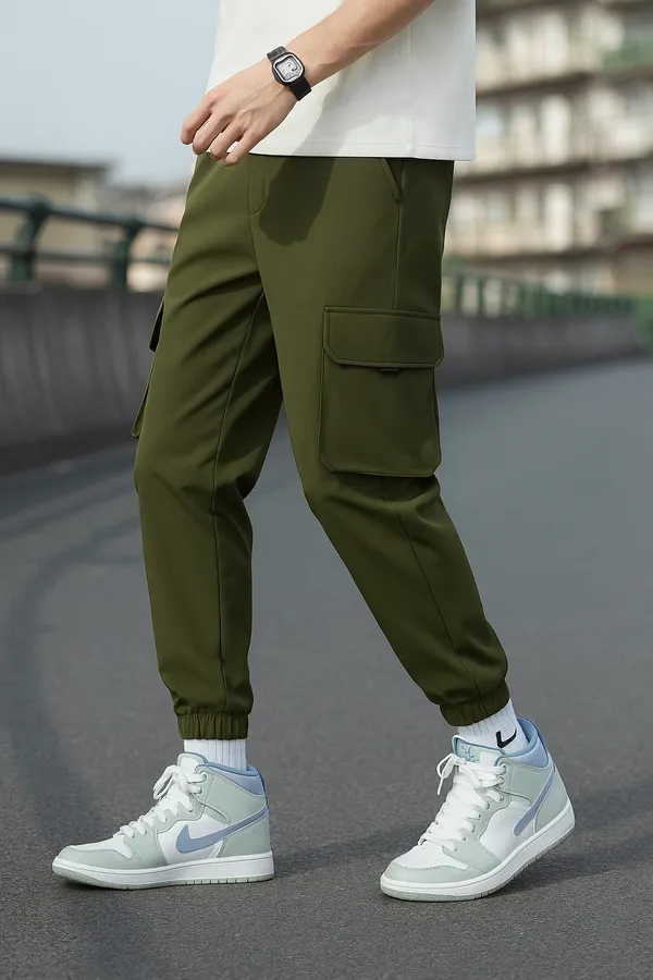 Men_Cargo_Jogger_Pant_With_Multiple_Pockets_-_Olive_Green
