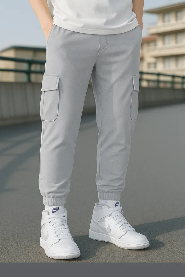 Men_Grey_Cargo_Joggers_With_Side_Pockets