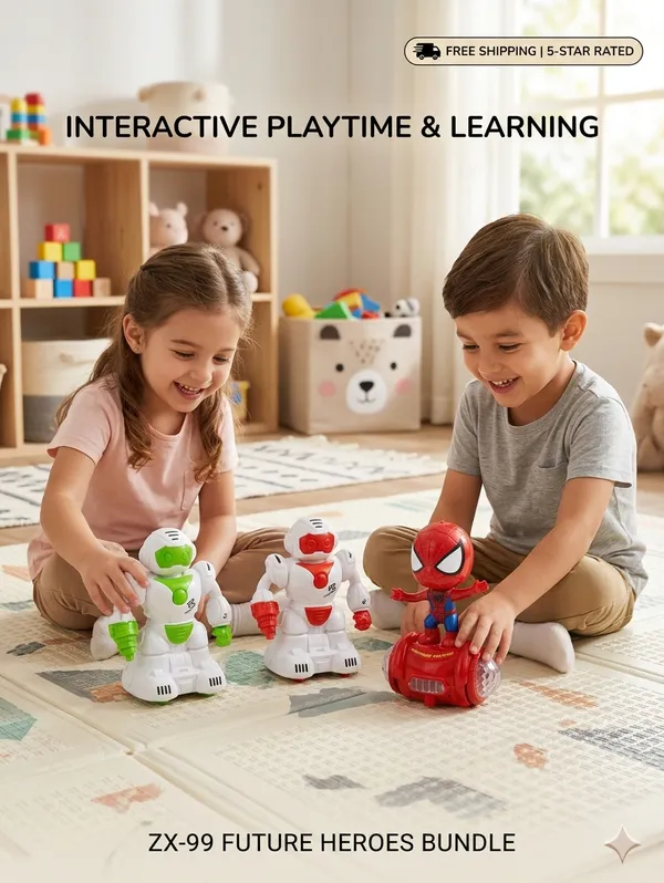 Robot_Toy_Pack_And_Spider_Man_Musical_Dancing_Toy_Combo
