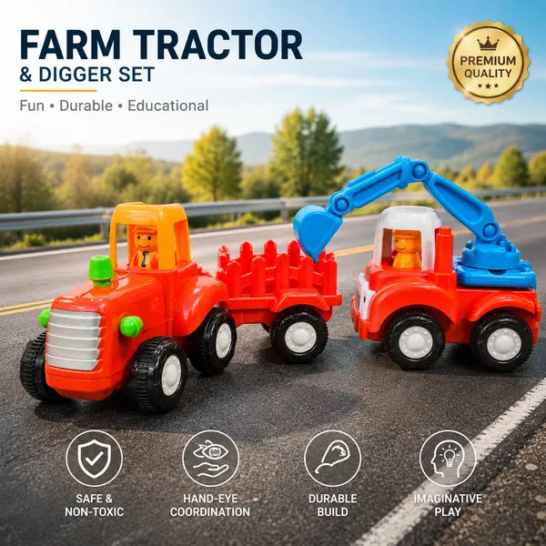 3_Piece_Magnetic_Construction_Toy_Vehicle_Pack_Tractor_Trailer_Excavator