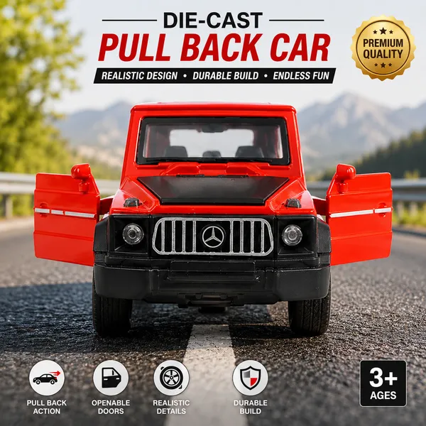 Diecast_Model_Car_Mercedes_Benz_G_Class_Suv_Orange_With_Openable_Doors