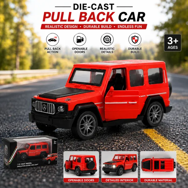 Diecast_Model_Car_Mercedes_Benz_G_Class_Suv_Orange_With_Openable_Doors