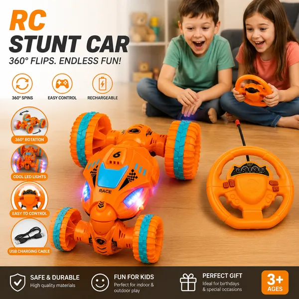 Remote_Control_Stunt_Racing_Car_With_Steering_Wheel_Controller_Orange_Tiger_Design