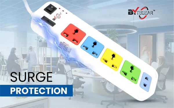 Bytegear_Power_Strip_4+1_Universal_Multi_Color_Sockets_|_1500W_|_Led_Indicator_With_Master_Switch_|_Surge_And_Spike_Protection_|_Ideal_For_Home_And_Office_Use_(White)