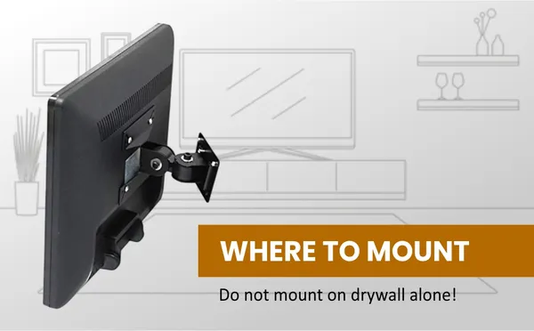 Bytegear_Tv/Monitor_Stand_Universal_Slim_Tilt_And_Swivel_Full_Motion_Tv_Wall_Mount_Bracket_For_14-26_Inch_Pc_Monitor_Tft_Lcd_Led_Plasma_Oled_Flat_Curved_Screen_Tvs_Pack_Of_2