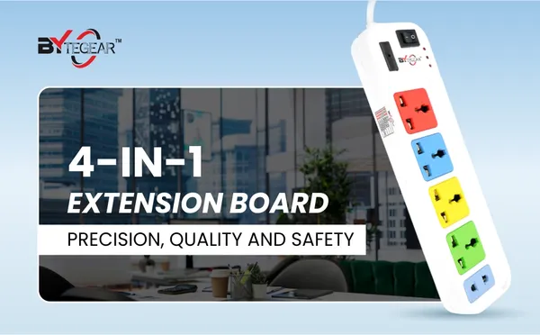 Bytegear_Power_Strip_4+1_Universal_Multi_Color_Sockets_|_1500W_|_Led_Indicator_With_Master_Switch_|_Surge_And_Spike_Protection_|_Ideal_For_Home_And_Office_Use_(White)