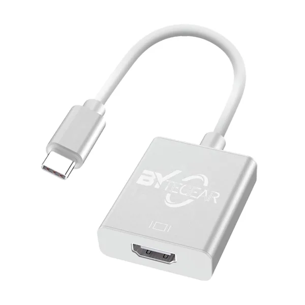 Bytegear_Usb-C_To_Hdmi_Adapter_-_1080P_Full_Hd,_Supports_Resolutions_Up_To_1920X1200,_Aluminum_Housing,_Plug_And_Play,_Compatible_With_Macbook_Pro,_Ipad_Pro,_Chromebook,_And_More_Cnv003