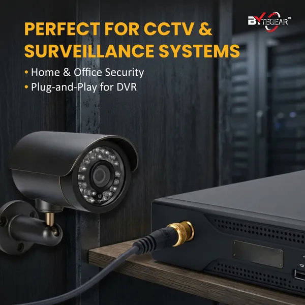 Bytegear_Bnc_Wire_Connector_-_Full_Copper_-_Bnc_Male_Wire_For_Cctv_Camera,_Dvr,_Vcr,_Surveillance_System_-_Black_And_Red_-_Pack_Of_20_Nos