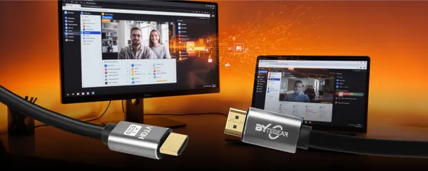 Bytegear_8K_Ultra_Hd_Hdmi_Cable_Arc_Hdmi_2.1_Cable,_High-Speed_Hdmi_Cord_48Gbps_8K@60Hz,_4K@120Hz_Dolby_Atoms_(Hdcp_2.2And2.3,_3D,_Hdr10)_For_Soundbar._1_Years_Warranty