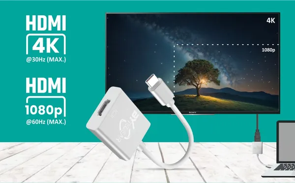 Bytegear_Usb-C_To_Hdmi_Adapter_-_1080P_Full_Hd,_Supports_Resolutions_Up_To_1920X1200,_Aluminum_Housing,_Plug_And_Play,_Compatible_With_Macbook_Pro,_Ipad_Pro,_Chromebook,_And_More_Cnv003
