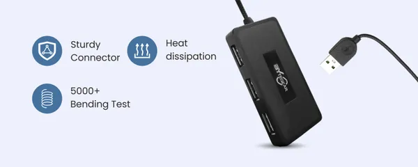 Bytegear_4-In-1_Usb_Hub_2.0_With_Hi-Speed_Data_Transfer_480_Mbps_I_Plug_And_Play_I_Universally_Compatible_With_Speaker,_Laptop,_Hard_Drive,_Pc,_Laptop_Etc._I_1_Year_Warranty|_Uh-0026_Pack_Of_2