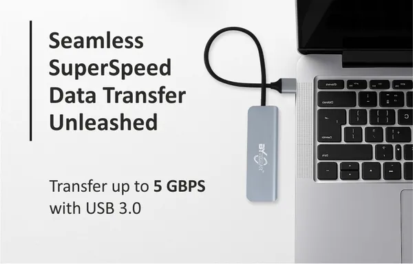 Bytegear_4-In-1_Ultra_Slim_Usb_Hub_4Xusb_3.0,_30Cms_Cable,_Datatransfer_Speed_Upto_5Gbps,Universally_Compatible_With_All_Usb,Pc,Speaker,Laptop,Hard_Drive_Etc._Aluminum_Body,_Plug_And_Play_Uh-0030