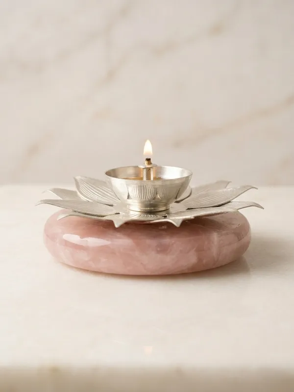 Silver_Lotus_Flower_Diya