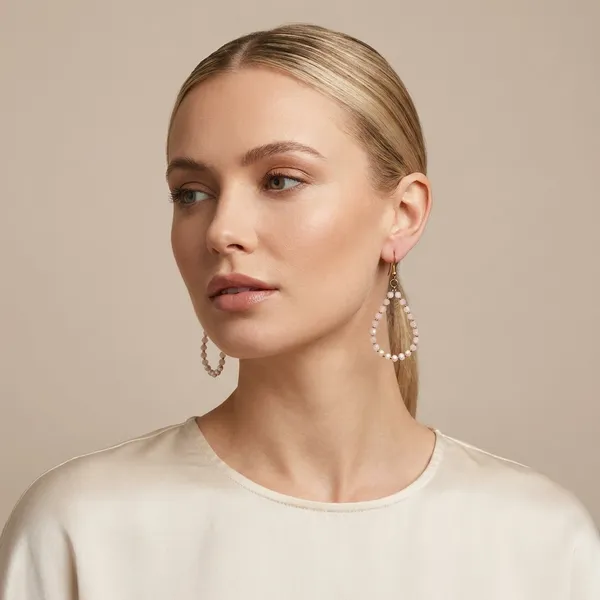 Rose_Gold_Beaded_Teardrop_Earrings_With_Pale_Pink_Gemstones
