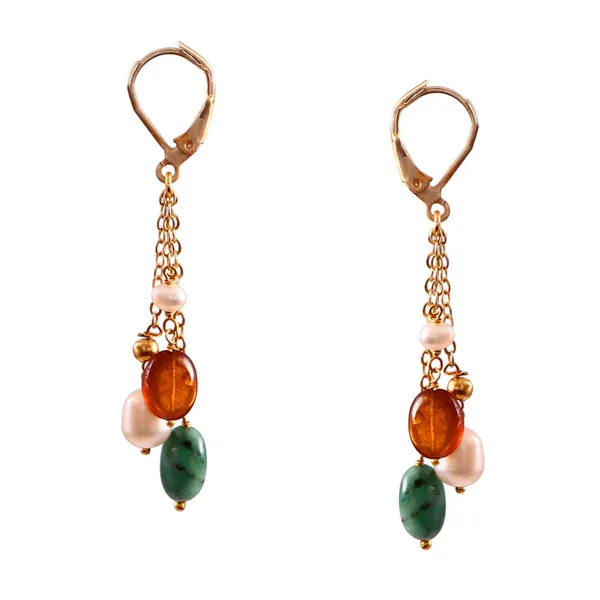 Multicolor_Beaded_Dangle_Earrings_With_Golden_Chain