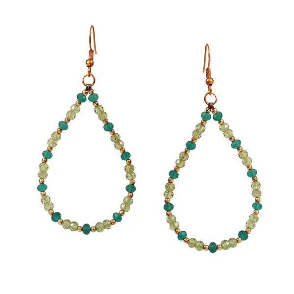 Peridot_And_Turquoise_Beaded_Teardrop_Earrings