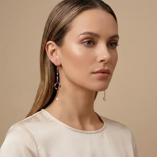 Multicolor_Beaded_Circle_Drop_Earrings_With_Pearl_Dangle