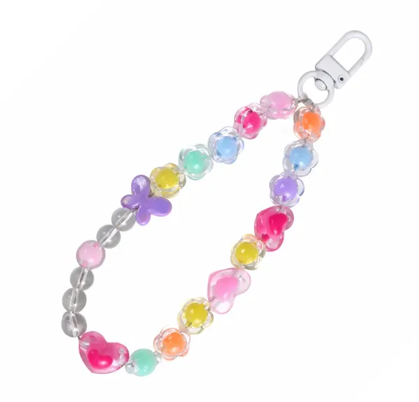 Multicolour_Pearl_Beads,_Flower_Acrylic_Beads_Beaded_Charm_Strap_For_Women