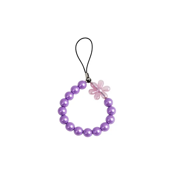 White_And_Purple_Pearl_Beads,_Flower_Acrylic_Beads_Bracelet_Charm_For_Women