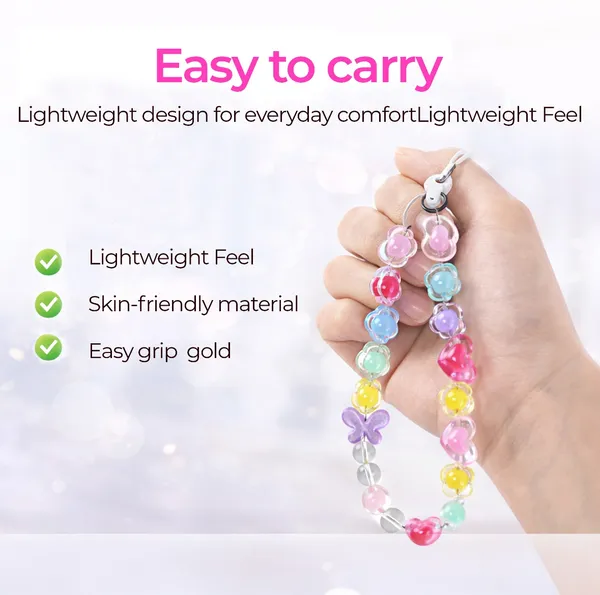 Multicolour_Pearl_Beads,_Flower_Acrylic_Beads_Beaded_Charm_Strap_For_Women