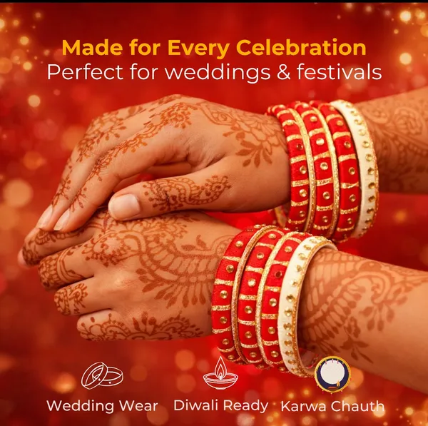 Red_And_Golden_Cotton_Thread_Bangles_For_Women