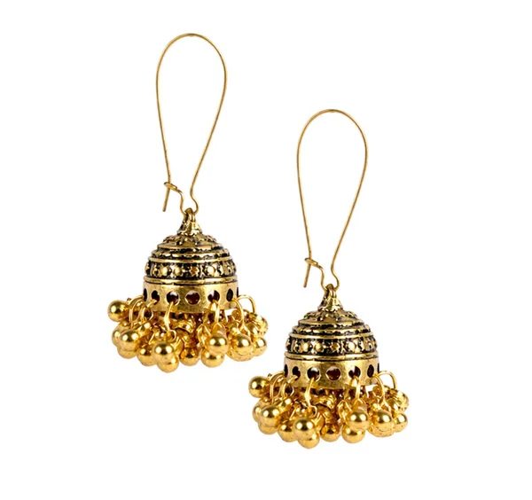 Golden_Metal_Jhumka_For_Women