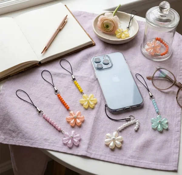 Multicolour_Pearl_Beads,_Flower_Acrylic_Beads_Phone_Charm_For_Women