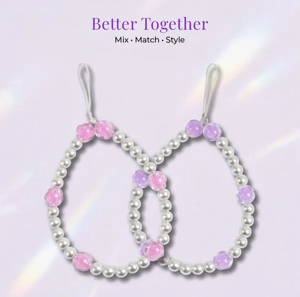 Lavender_And_Pink_Pearl_Beads,_Flower_Acrylic_Beads_Teardrop_Ornament_For_Women
