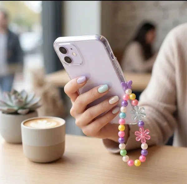 Multicolour_Pearl_Beads,_Flower_Acrylic_Beads_Phone_Charm_Strap_For_Women