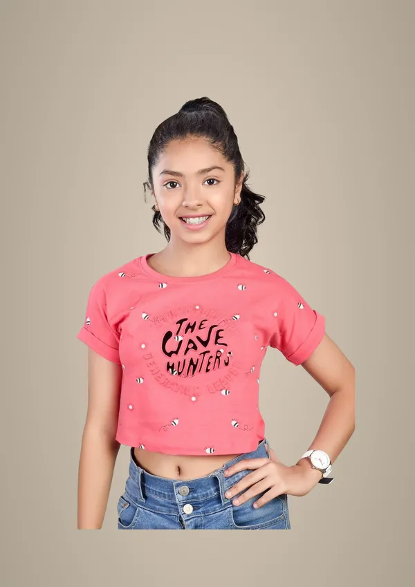 Girls_Pink_Graphic_T-Shirt_-_'The_Cave_Hunters'_Print_With_Embellishments