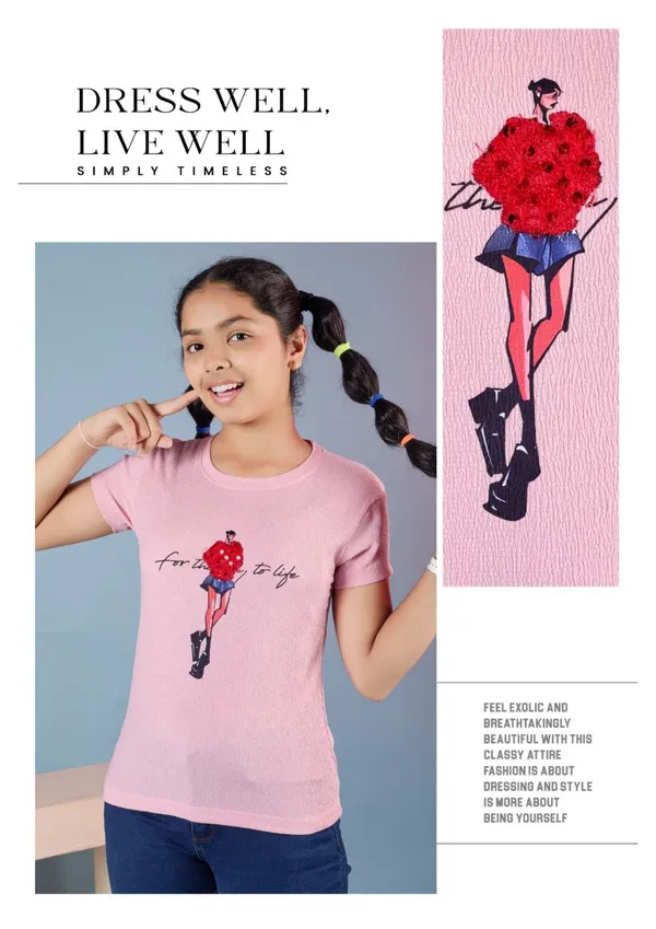 Fresh_&_Stylish_Pink_T-Shirt_For_Girls_-_Fashion_Illustration_Print