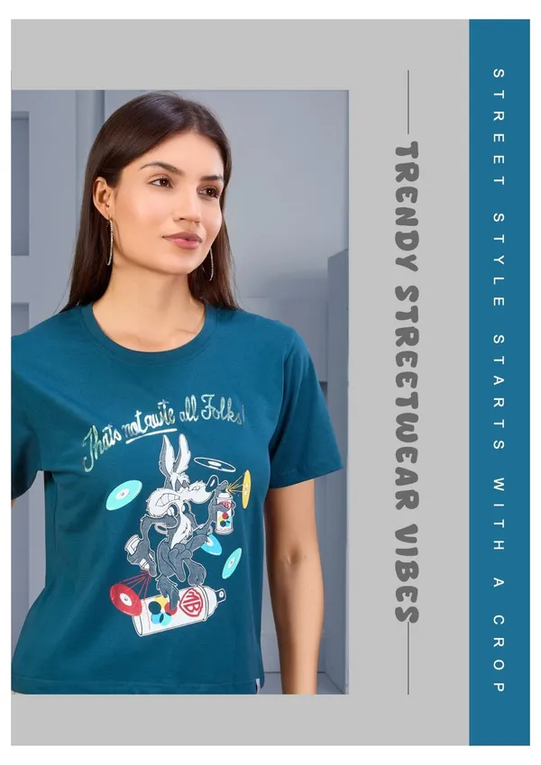 Trendy_Streetwear_Vibes_Printed_Teal_Blue_T-Shirt_For_Women