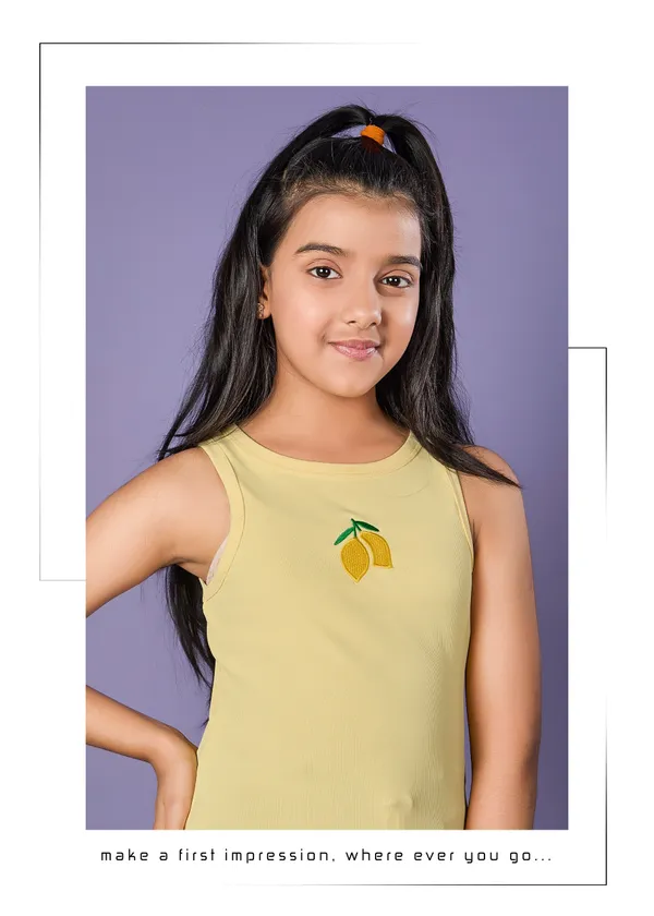 Kherryberry_Girls_Yellow_Sleeveless_Top_&_Black_Track_Pants_Set