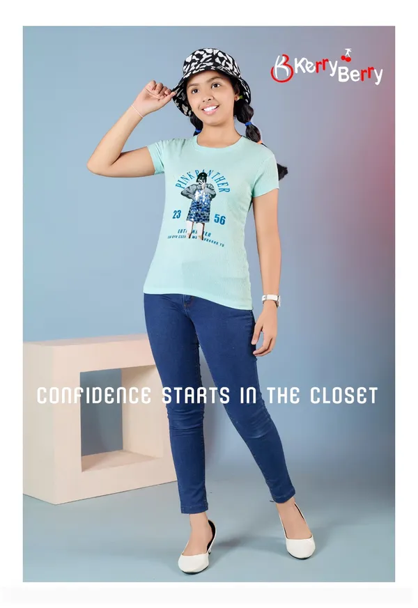 Pink_Panther_Graphic_Print_Girls_T-Shirt
