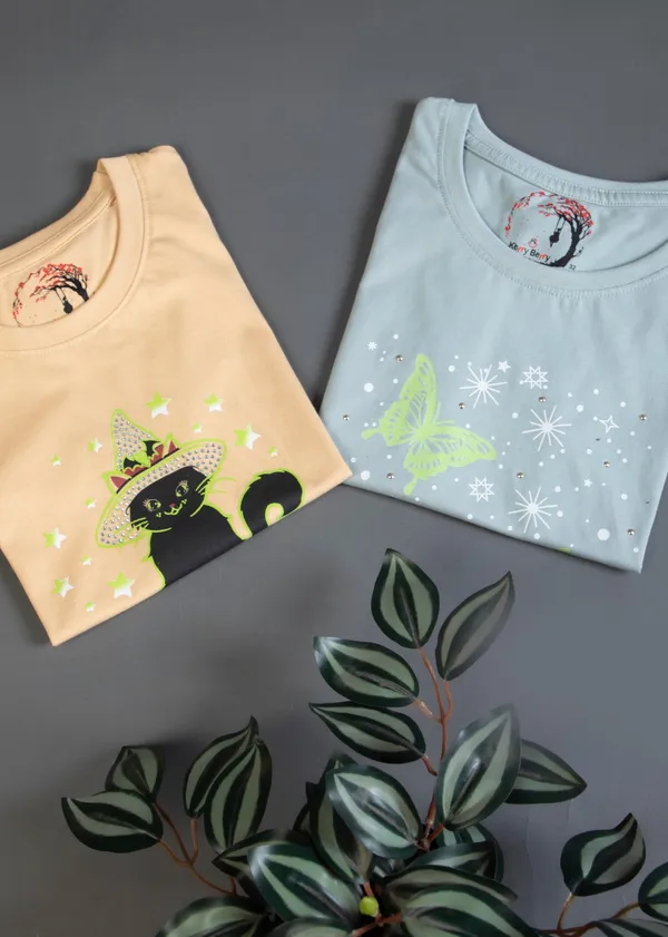 Glow-In-The-Dark_Butterfly_Print_T-Shirt_For_Girls