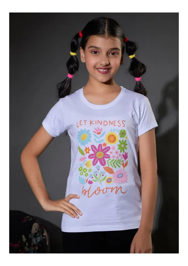 Girls_White_Floral_Glow-In-The-Dark_T-Shirt_-_Let_Kindness_Bloom