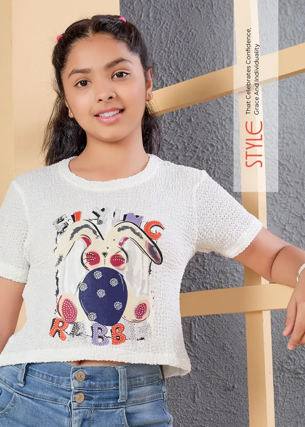 White_Graphic_Print_T-Shirt_With_Cute_Dog_Design