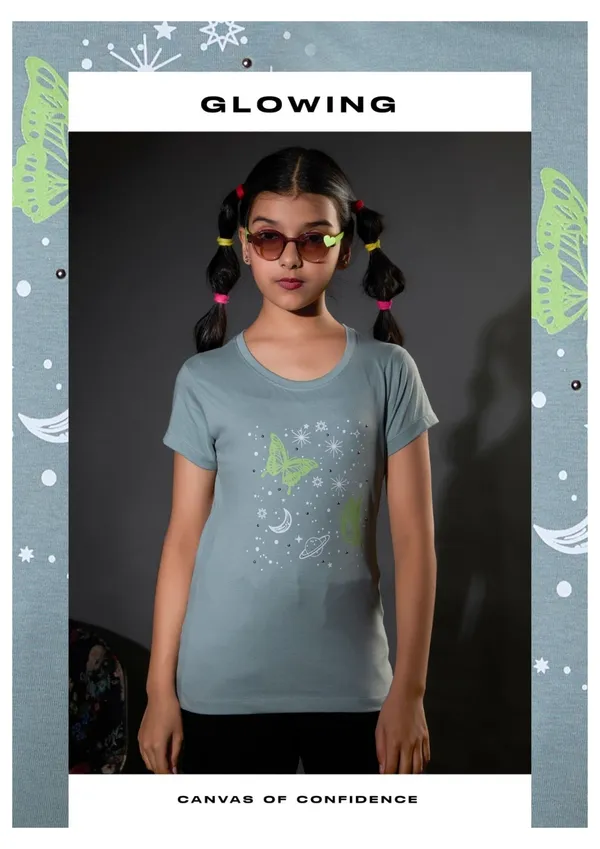 Glow-In-The-Dark_Butterfly_Print_T-Shirt_For_Girls