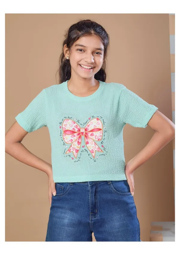 Girls_Mint_Green_Bow_Print_T-Shirt