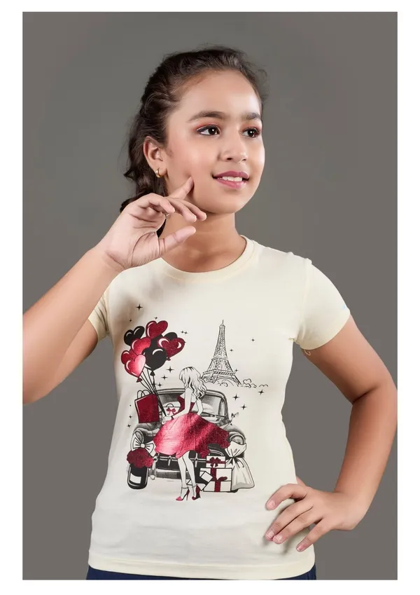 Girls_Beige_Paris_Fashion_Graphic_T-Shirt