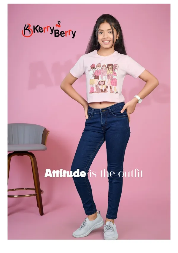 Girls_Graphic_Print_Crop_Top_-_White_With_Illustration