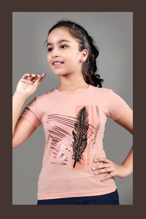 Kerryberry_Girls_Pink_Graphic_T-Shirt_And_Navy_Blue_Leggings_Set